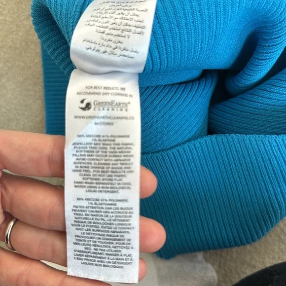 Self Portrait blue polo knit dress, size S - Picture 6 of 7